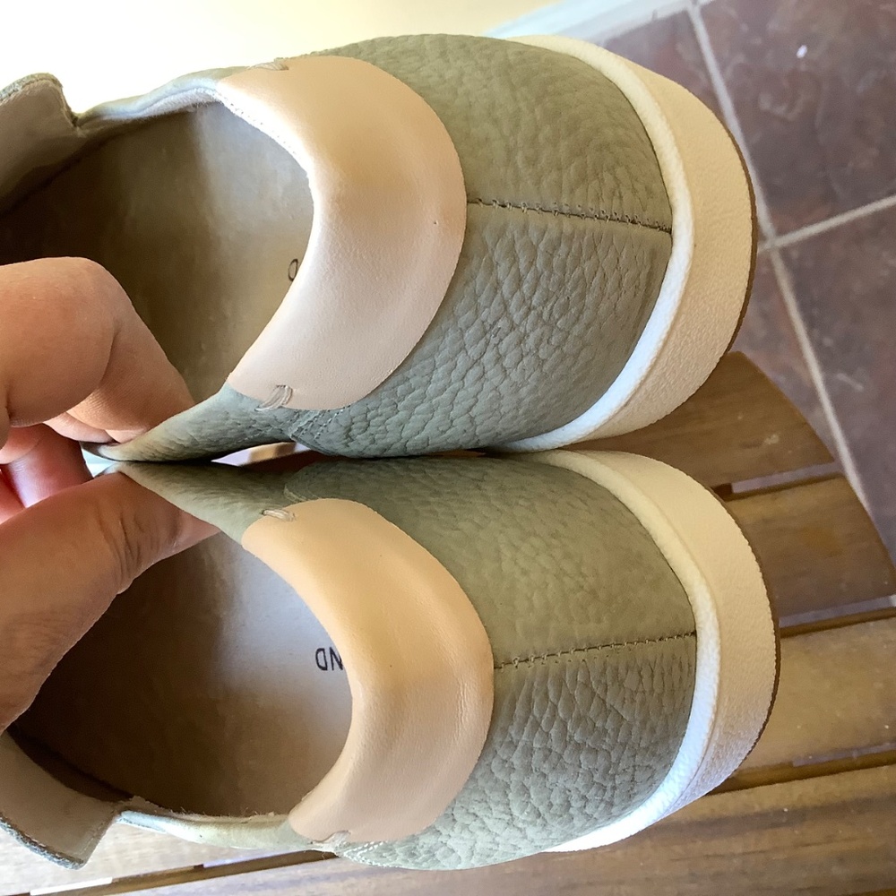 Lucky Brand Hadie Leather Slip On Loafer Sneaker Seagrass SZ 9 - Picture 10 of 15